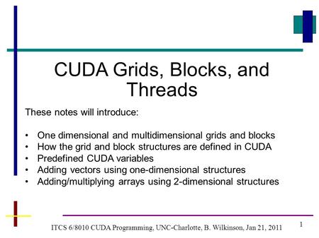 CUDA Grids, Blocks, and Threads