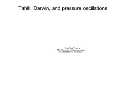 Tahiti, Darwin, and pressure oscillations. SOI = Tahiti - Darwin (normalized)