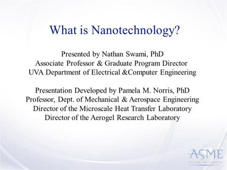 What is Nanotechnology?