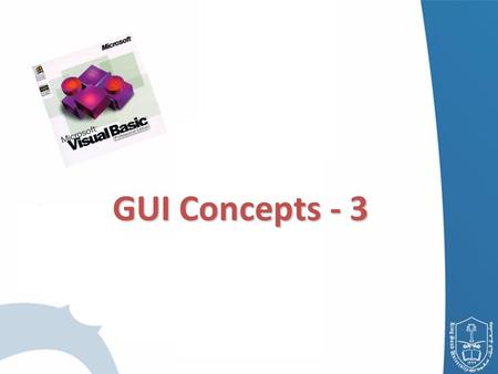 GUI Concepts - 3. Menus Creating Other Forms Visual Inheritance Outline.