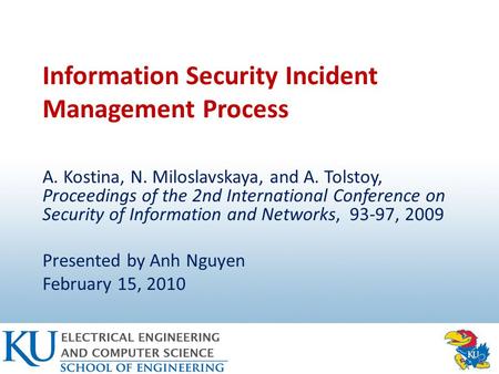 Information Security Incident Management Process