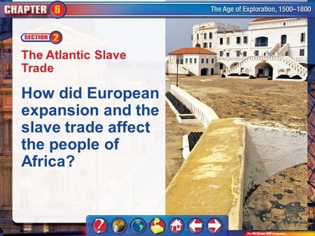 Chapter Intro 2 The Atlantic Slave Trade How did European expansion and the slave trade affect the people of Africa?