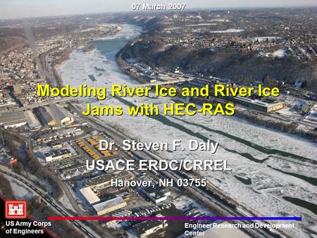 Modeling River Ice and River Ice Jams with HEC-RAS