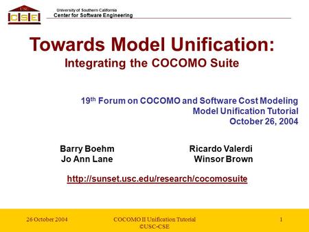 Towards Model Unification: