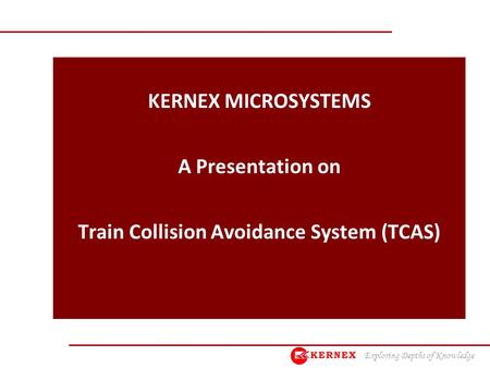 Train Collision Avoidance System (TCAS)