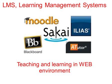 LMS, Learning Management Systems