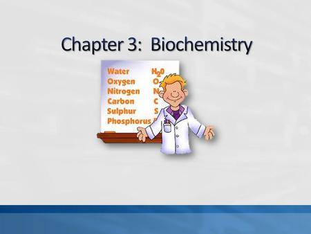 Warm up: Define biochemistry What does “Chemistry of Life” mean?