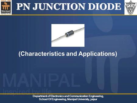 PN JUNCTION DIODE (Characteristics and Applications)