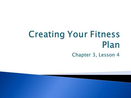 Creating Your Fitness Plan