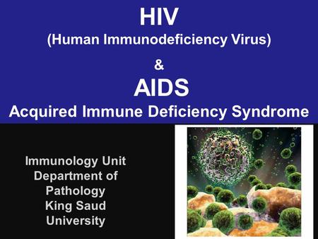 HIV AIDS Acquired Immune Deficiency Syndrome