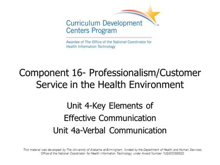 Unit 4-Key Elements of Effective Communication