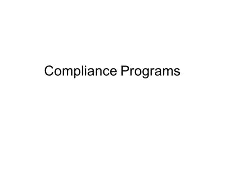 Compliance Programs. Review DTT Prompting Prompting Hierarchy Errorless Learning No-No-Prompt DTT and older students.