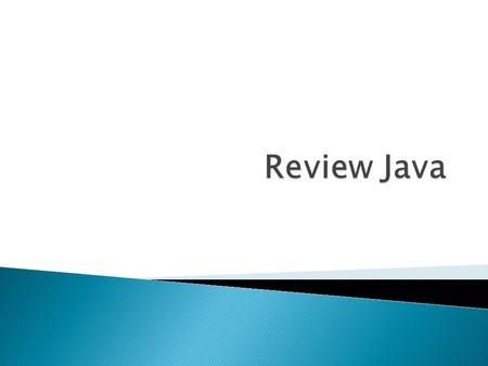 Review Java.