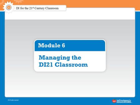 DI for the 21 st Century Classroom. Outline of the Two Days.