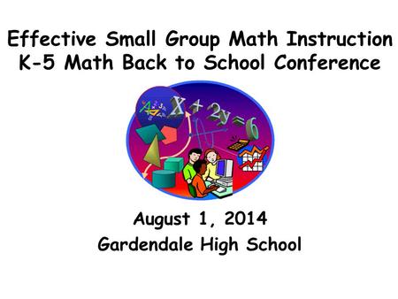 August 1, 2014 Gardendale High School