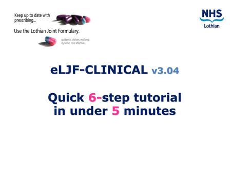 ELJF-CLINICAL v3.04 Quick 6-step tutorial in under 5 minutes.