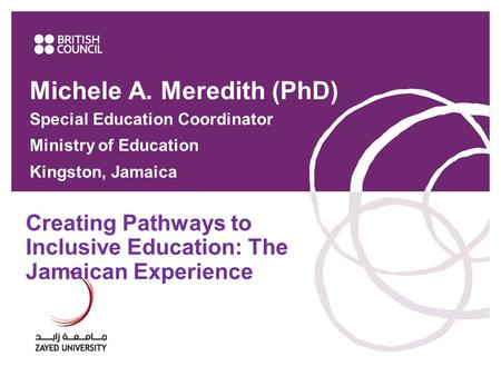 Creating Pathways to Inclusive Education: The Jamaican Experience
