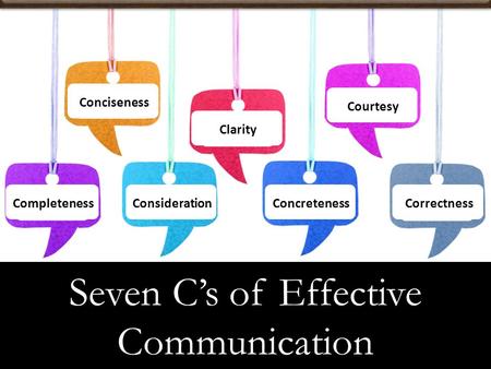 Seven C’s of Effective Communication