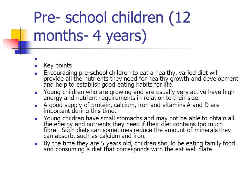 Balanced Diet For Children 4-10 Years And Years