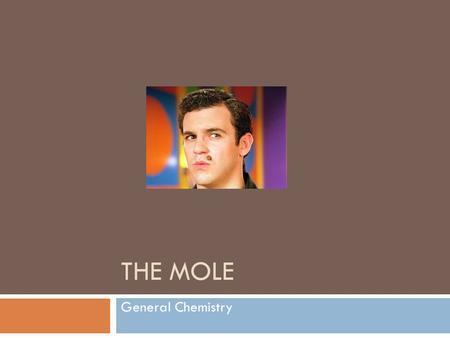 The Mole Beware the Mole!! General Chemistry.