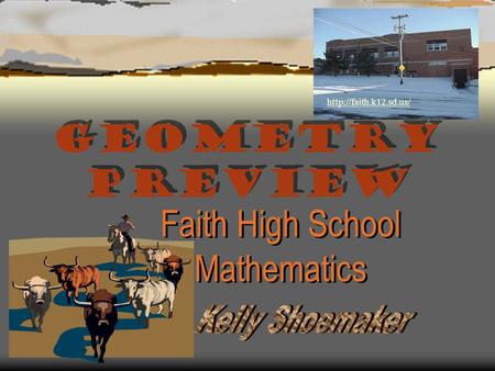 Geometry Preview Faith High School Mathematics