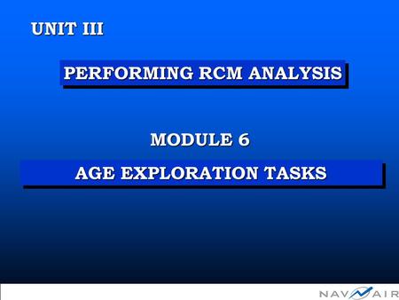 Unit III Module 6 - Developing Age Exploration Tasks
