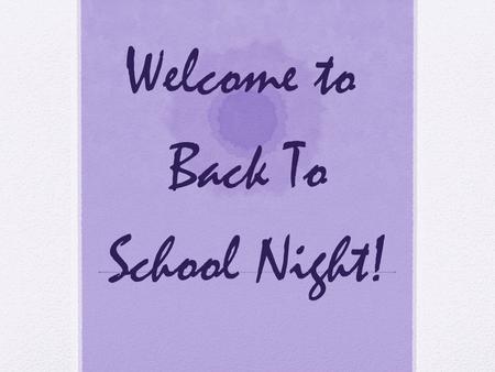 Welcome to Back To School Night!. Key Points What resources do we use? What is our syllabus? How do we give grade? Class blog.