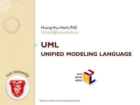 UML Unified MODELING Language