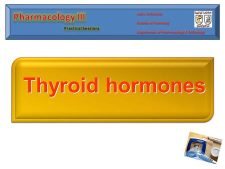 Thyroid hormones. Hormones Thyroid gland Thyroid gland secretes 3 main hormones Thyroxine (T4) Triiodothyronine (T3) Calcitonin Energy & Growth Control.