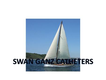 SWAN GANZ CATHETERS The flow-directed balloon-tipped pulmonary artery catheter (PAC) right heart catheter.