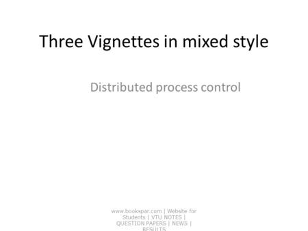 Three Vignettes in mixed style