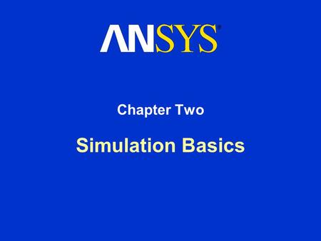 Chapter Two Simulation Basics.