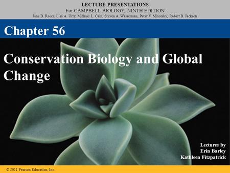 Conservation Biology and Global Change
