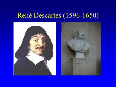 René Descartes (1596-1650).