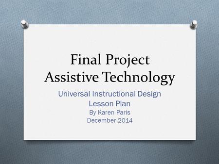 Final Project Assistive Technology