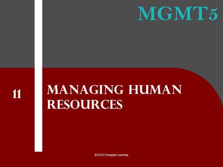 Managing Human resources