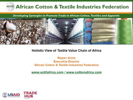 Holistic View of Textile Value Chain of Africa