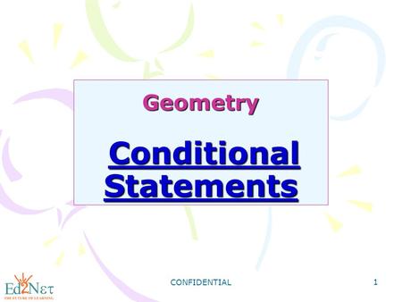 Geometry Conditional Statements