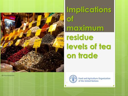 Implications of maximum residue levels of tea on trade © Maks Karochkin 1.