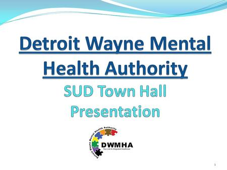 Detroit Wayne Mental Health Authority SUD Town Hall Presentation