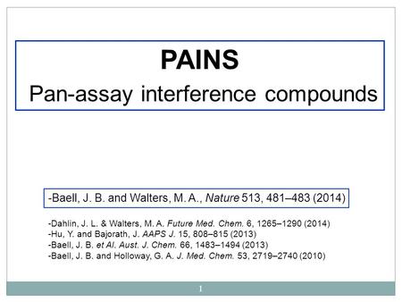 Pan-assay interference compounds