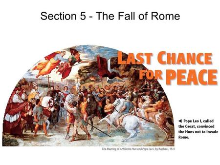 Section 5 - The Fall of Rome
