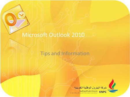 Tips and Information Microsoft Outlook 2010. Quick Steps: Quick Steps are available to use from the Home tab. Outlook 2010 has a number of predefined.