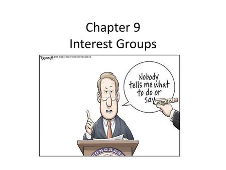 Chapter 9 Interest Groups