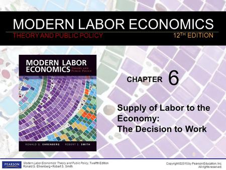 6 Supply of Labor to the Economy: The Decision to Work.