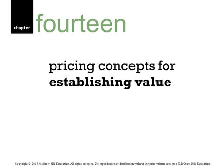 pricing concepts for establishing value