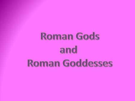 Roman Religion Before Christianity, the Romans prayed to hundreds of different gods. Everyone made sacrifices in the temple or their home to keep the.
