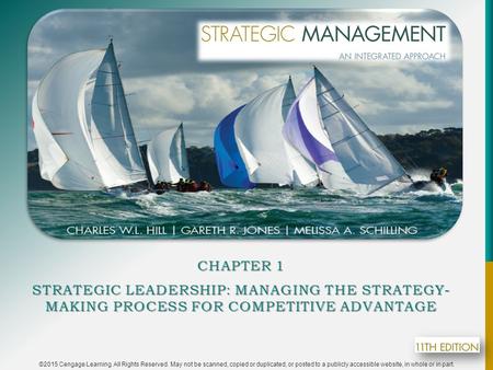 Chapter 1 Strategic Leadership: Managing the Strategy- Making Process for Competitive Advantage.