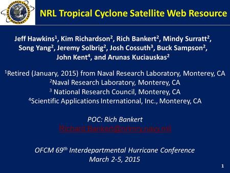 NRL Tropical Cyclone Satellite Web Resource