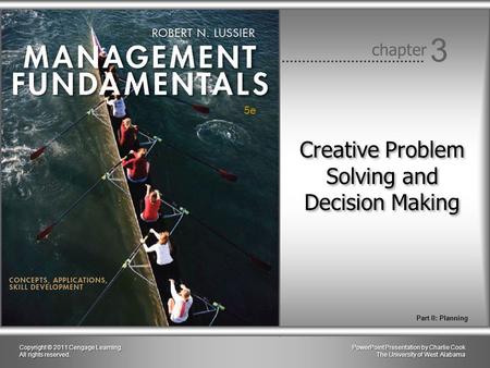 Creative Problem Solving and Decision Making